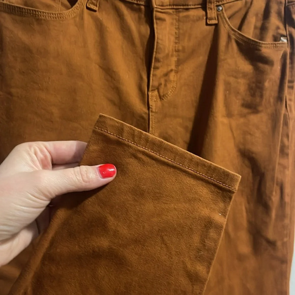 Style & Co. Skinny Curvy Leg Burnt Coral Colored Denim - Picture 4 of 6